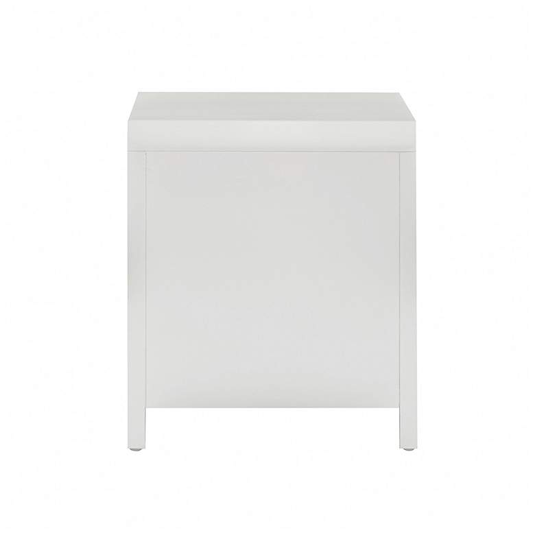 Image 5 Patty White Rattan 2 Drawer Nightstand more views