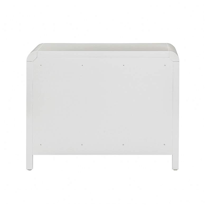 Image 6 Patty White Rattan 2 Drawer Nightstand more views