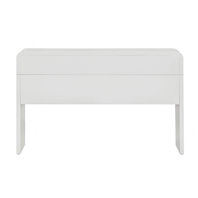 Image 6 Patty White Rattan Console Desk more views