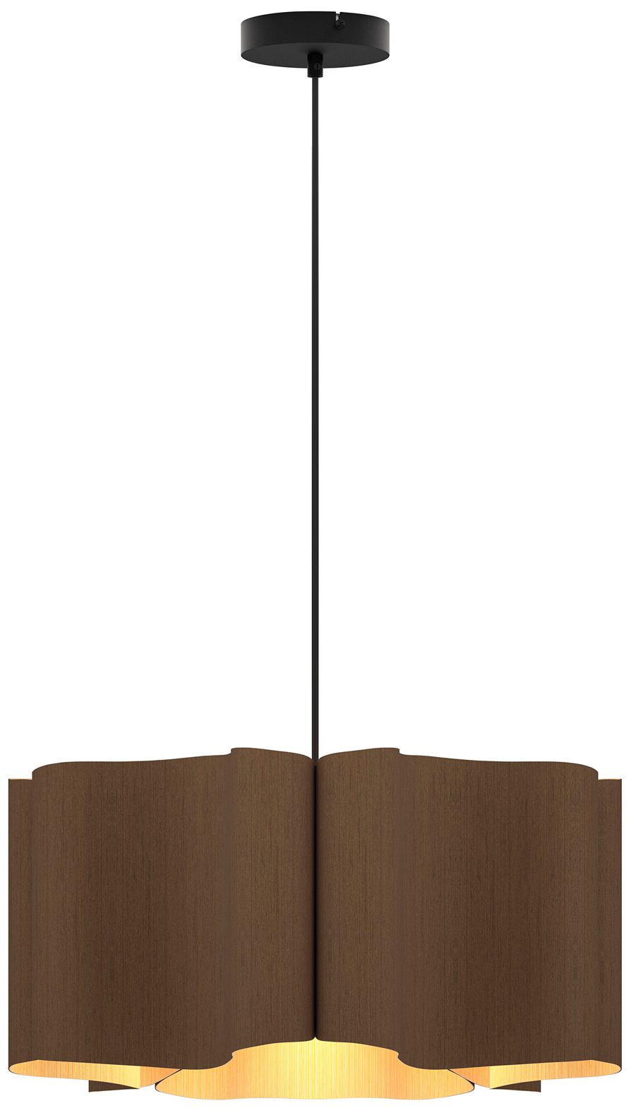 Paulina 19.8" Wide Ebony Pendant