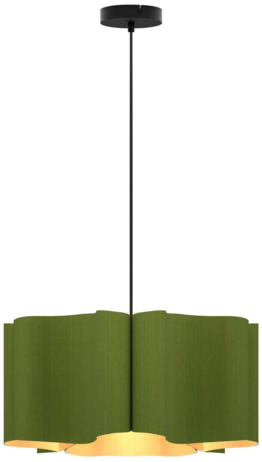 Paulina 19.8" Wide Green Pendant