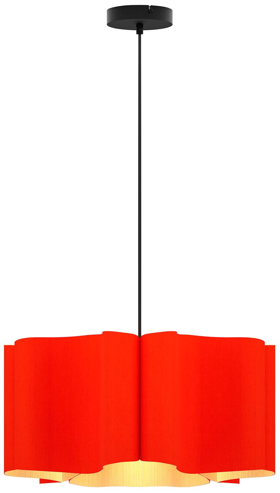 Paulina 19.8" Wide Red Pendant