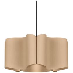 Paulina Pendant WEP Light Collection - Black Finish - Ash Shade