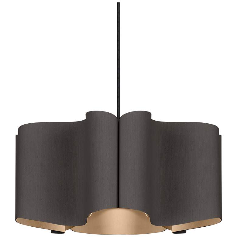 Image 1 Paulina Pendant WEP Light Collection - Black Finish - Ebony Shade