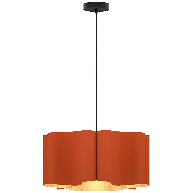 Image 1 Paulina WEP Collection 9.8" Terracotta Pendant