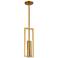 Pauline 5" Wide Aged Brass Mini Pendant