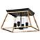 Paulino - Ceiling Light - Brushed Gold and Matte Black - 18 Inches