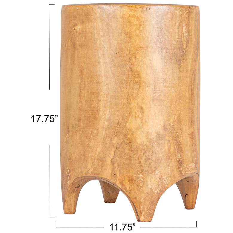 Image 3 Paulownia Wood Accent Table more views