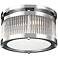 Paulson 11" Wide 2-Light Chrome Ceiling Light