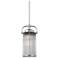 Paulson 9 3/4" Wide Glass Rod and Chrome Pendant Light