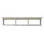 7_Pauly 63" Wide Gray Oak White Wood 3-Shelf Floating TV Stand more views