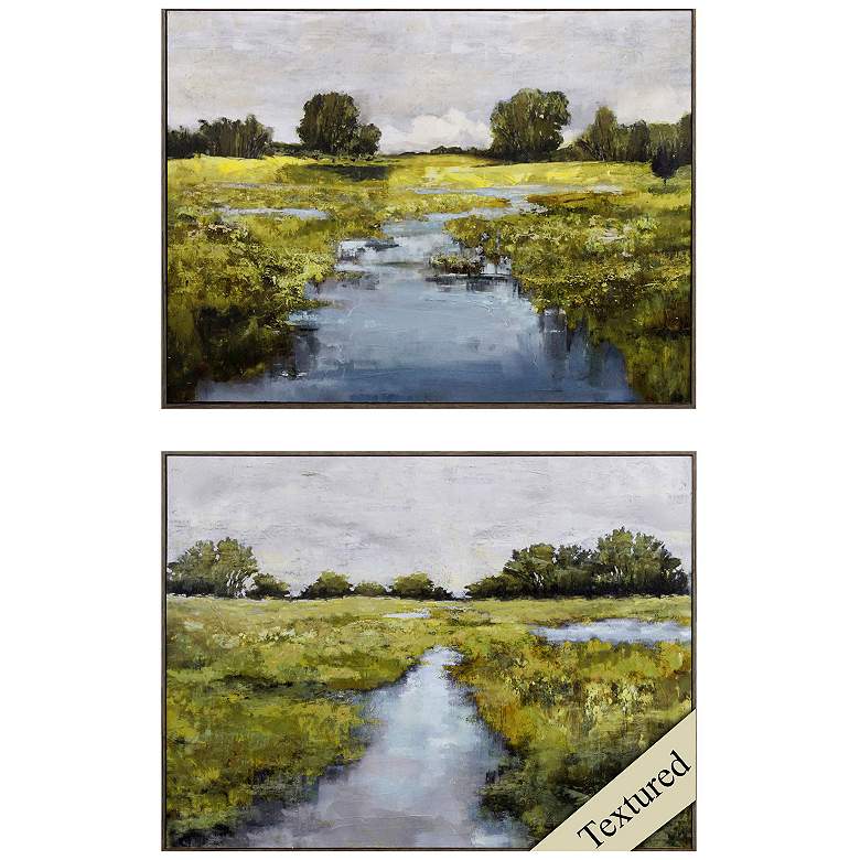 Image 1 Pause Lull 27"W x 20"H Non-Glass Framed Art Set of 2