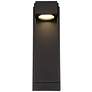 Pavel 16" High Textured Black LED Outdoor Wall Light