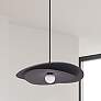 1_Paven 20" Wide Matte Black 12W LED Pendant