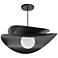 Paven 20" Wide Matte Black Finish Pendant