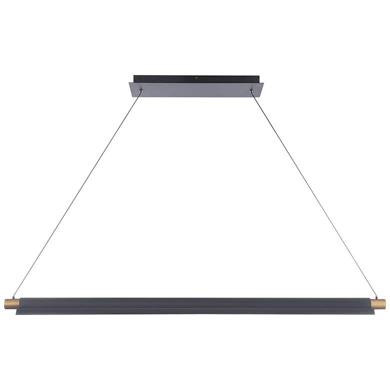 Image 5 Pavilion 2 inchH x 44.13 inchW 1-Light Linear Pendant in Black more views
