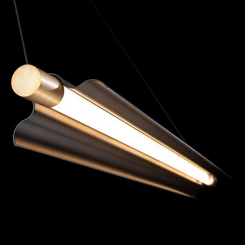 Image 7 Pavilion 2 inchH x 44.13 inchW 1-Light Linear Pendant in Black more views