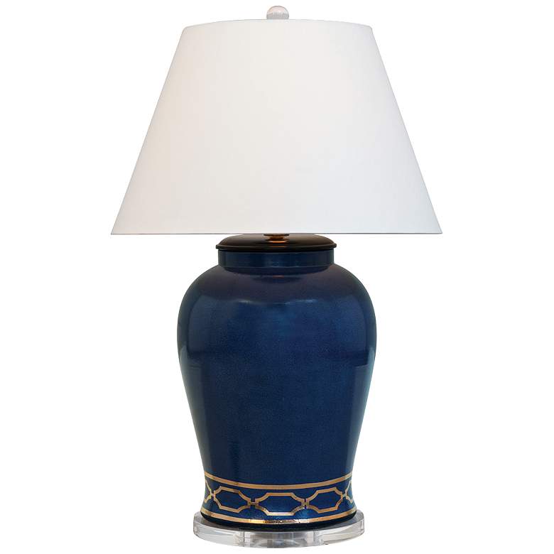 Image 2 Pavillion Indigo Porcelain Table Lamp