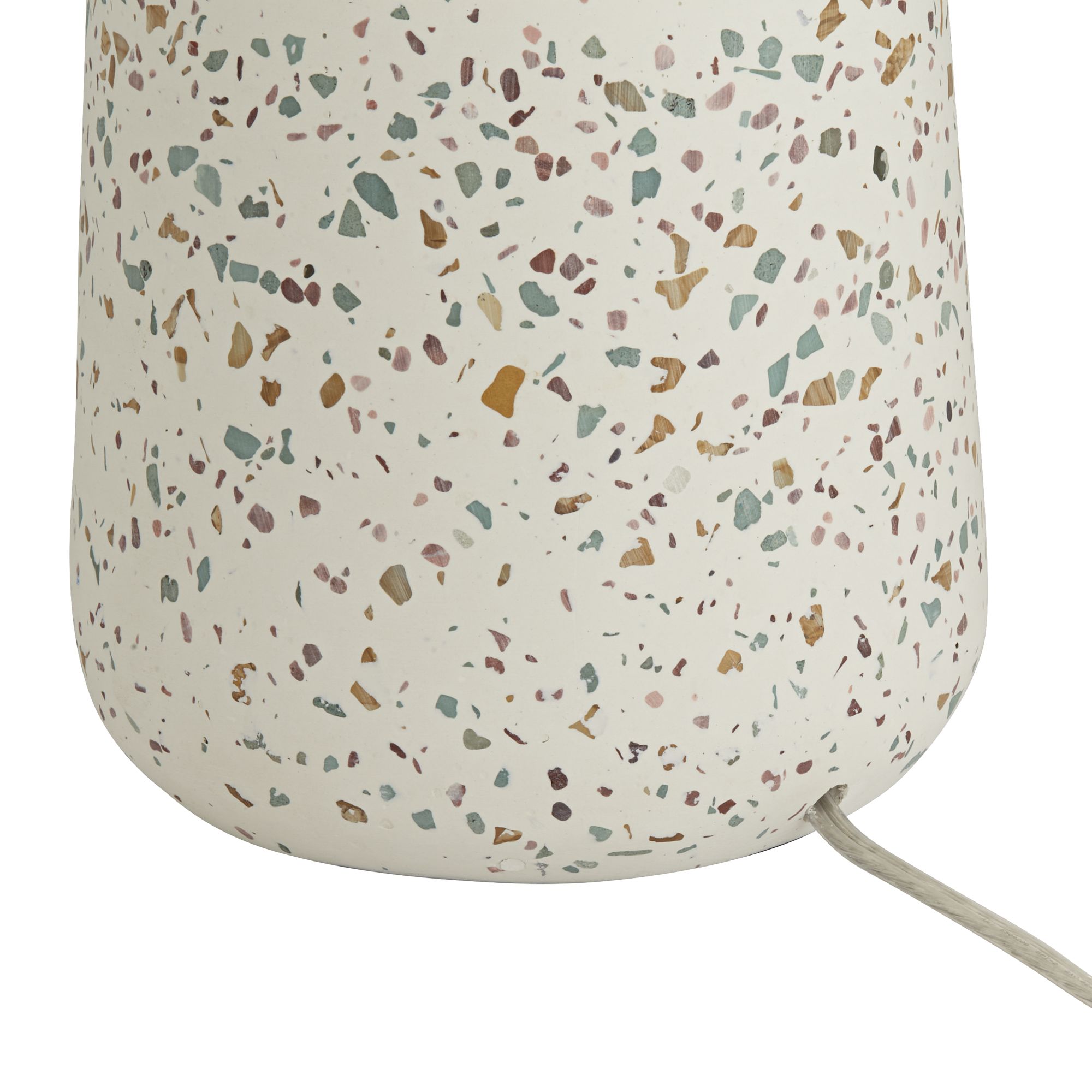 Pavimento 23 1/2" High Modern Ivory Terrazzo Marble Table Lamp in scene