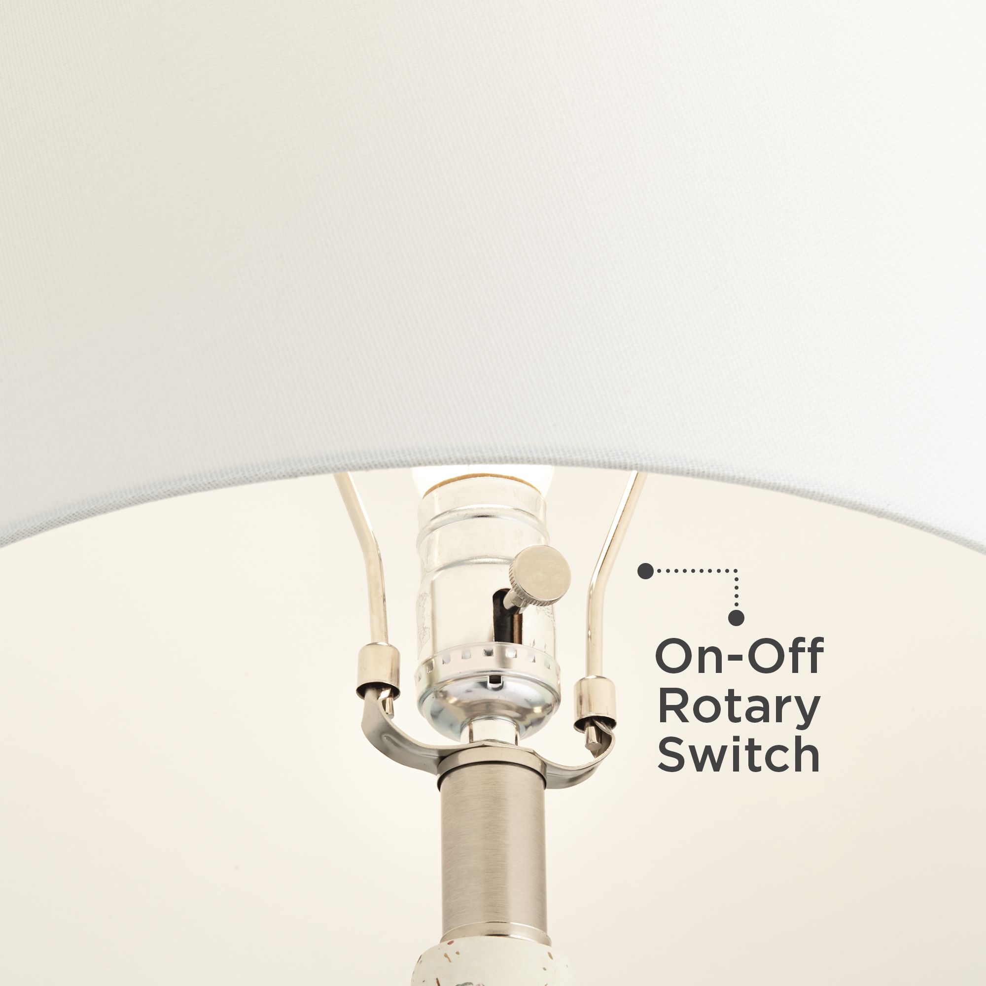 Image 6 Pavimento 23 1/2" High Modern Ivory Terrazzo Marble Table Lamp more views