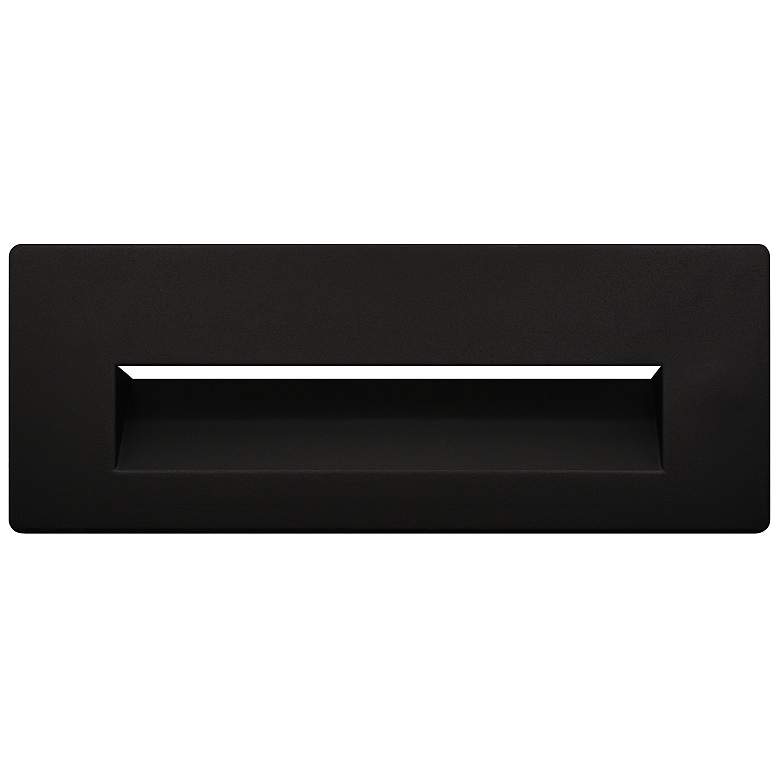 Image 1 Pavis 8 3/4 inch Wide Black Finish Horizontal Scoop Light Faceplate
