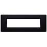 Pavis 8 3/4" Wide Black Horizontal Deck Light Open Faceplate