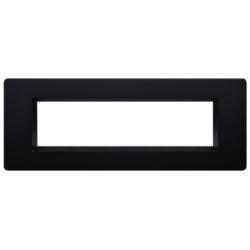 Pavis 8 3/4&quot; Wide Black Horizontal Deck Light Open Faceplate