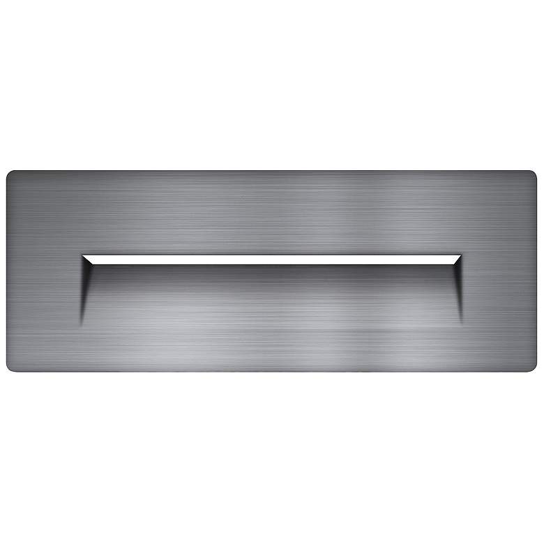 Image 1 Pavis 8 3/4" Wide Brushed Nickel Horizontal Scoop Light Faceplate