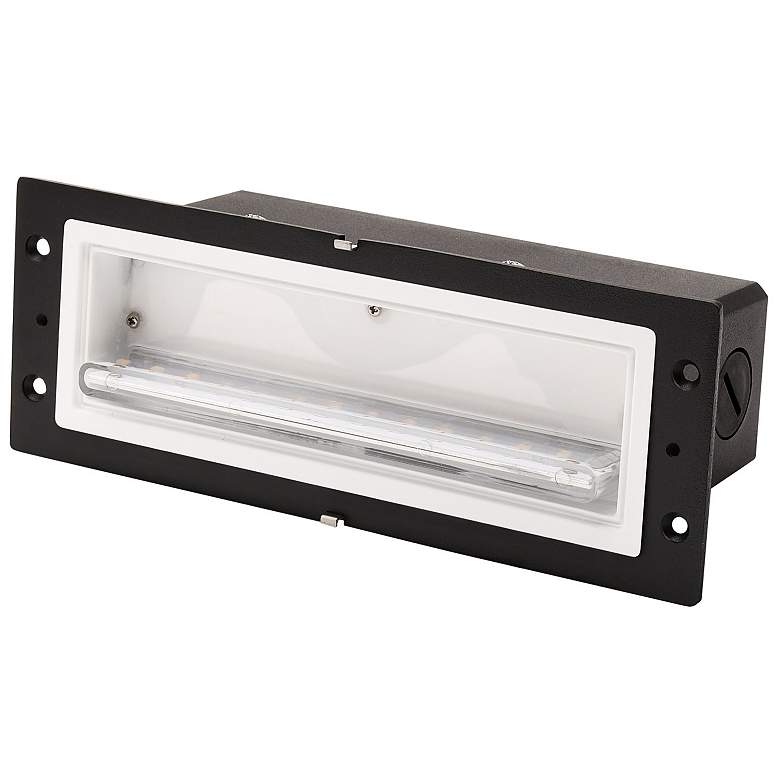 Image 1 Pavis 8 3/4 inch Wide Scoop Housing for LED Horizontal Deck or Step Light