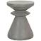 Pawn 13 3/4"W Slate Gray Concrete Round Outdoor Accent Table