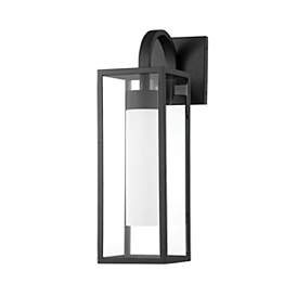 Image1 of Pax 19 3/4" High Textured Black Outdoor Wall Light