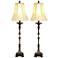 Pax Antique Brown Buffet Table Lamp Set of 2