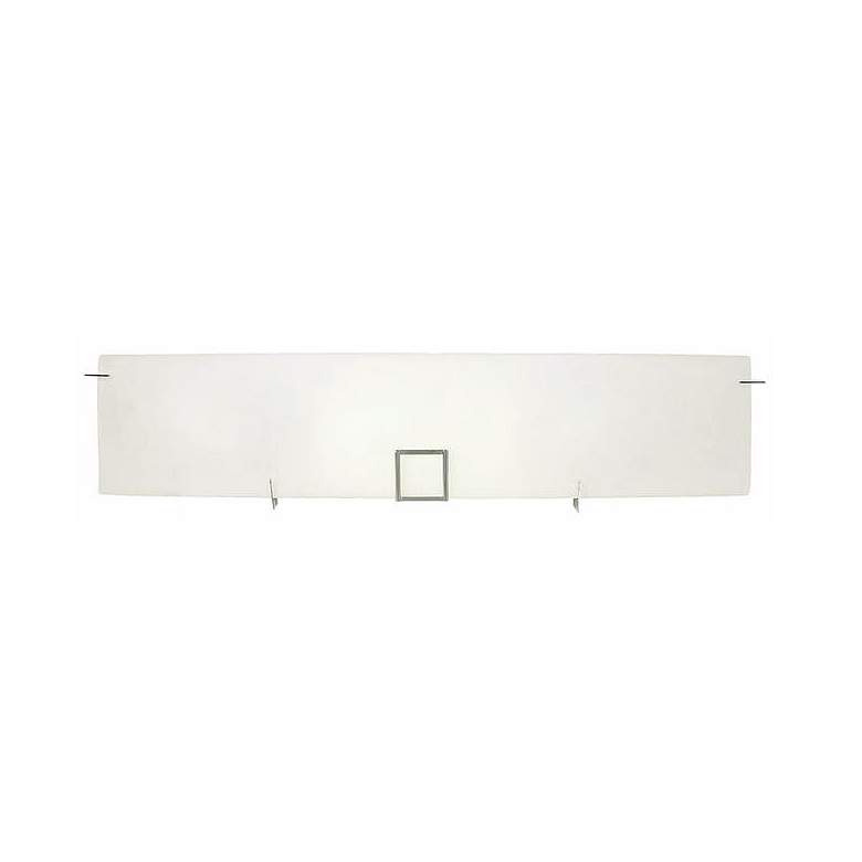 Image 1 Paxon 33 1/2 inch Wide Chrome and White Bath Light