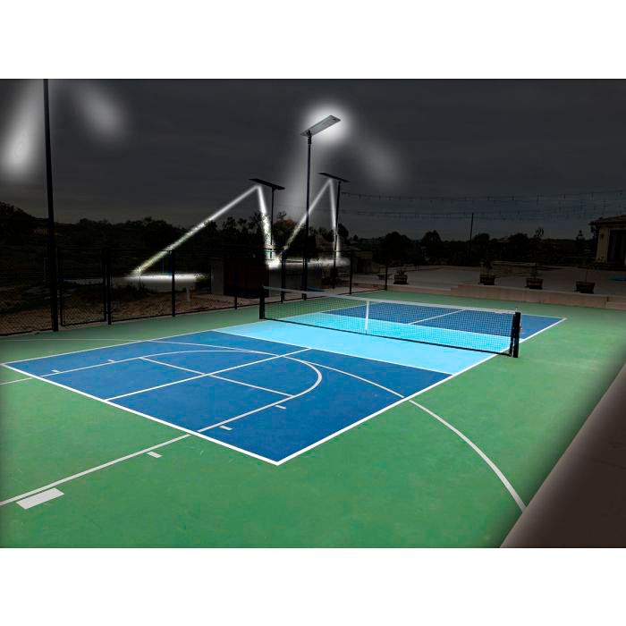 Paxon 35" Wide Brown Solar Dusk-to-Dawn LED Street Light