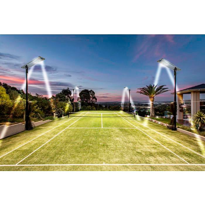 Paxon 35" Wide Brown Solar Dusk-to-Dawn LED Street Light