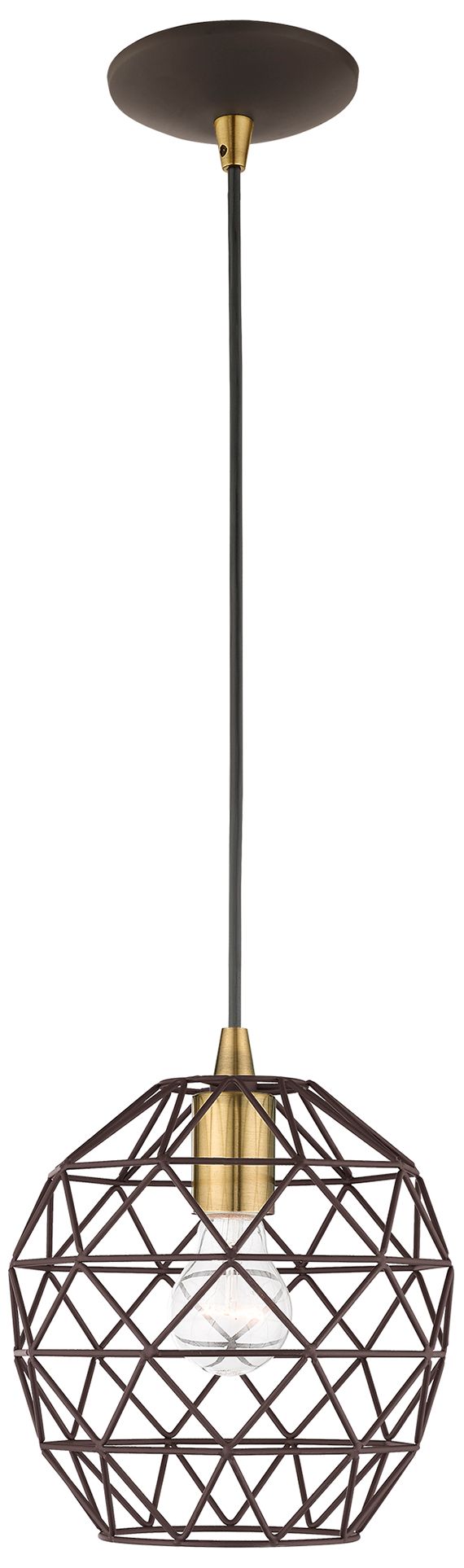 Thumbnail2 of Paxten 1 Light Bronze Mini Pendant