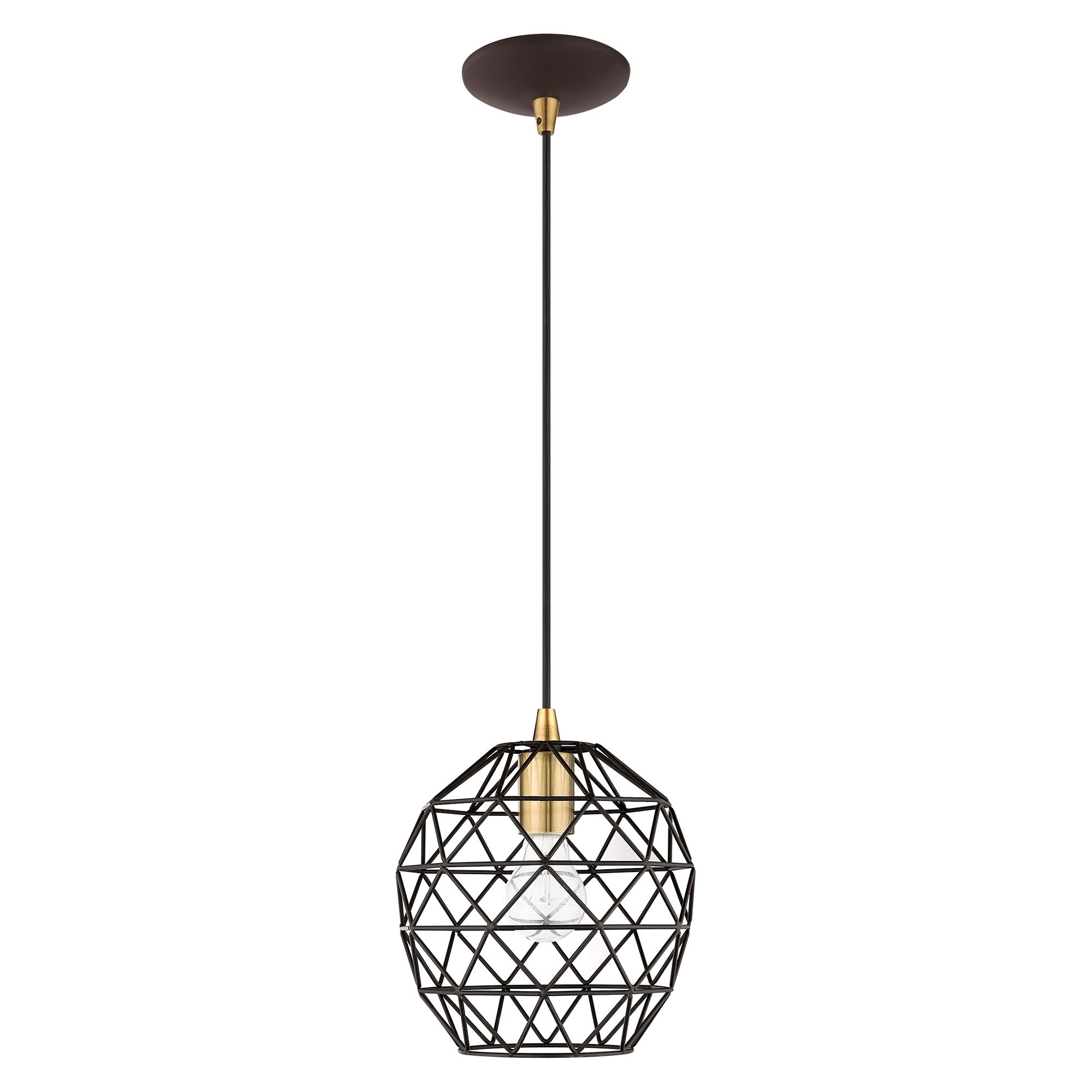 Thumbnail3 of Paxten 1 Light Bronze Mini Pendant more views