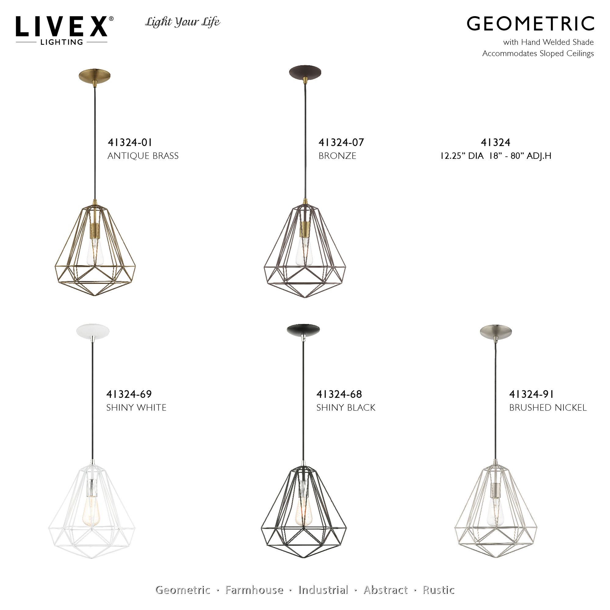 Image 5 Paxten1 Light Antique Brass Flush Mount more views