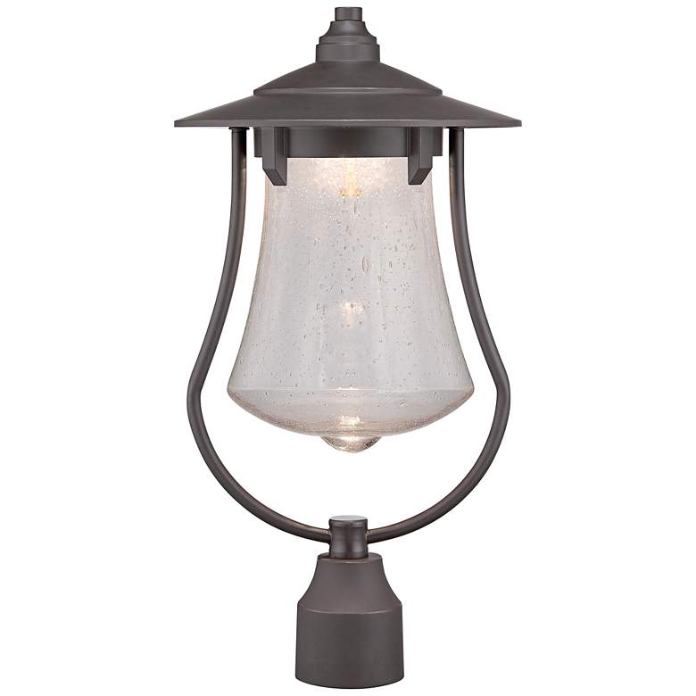 Image 1 Paxton 19 1/4 inch High Bronze Patina LED Outdoor Post Light