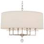 Paxton 25 3/4" Wide Polished Nickel 6-Light Chandelier