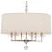 Paxton 25 3/4" Wide Polished Nickel 6-Light Chandelier