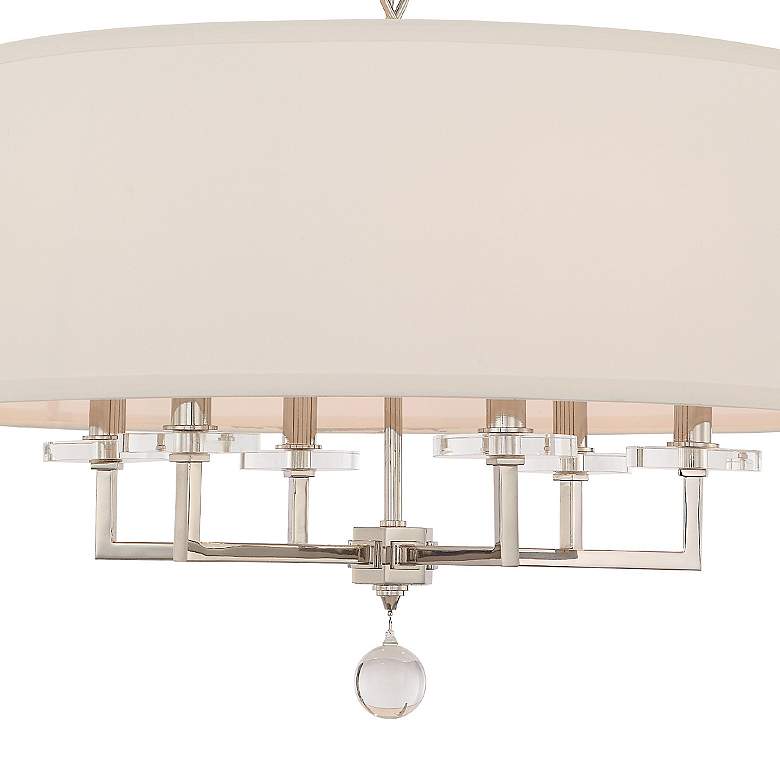 Image 4 Paxton 25 3/4" Wide Polished Nickel 6-Light Chandelier more views