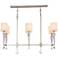 Paxton 41" Wide Polished Nickel 6-Light Island Chandelier