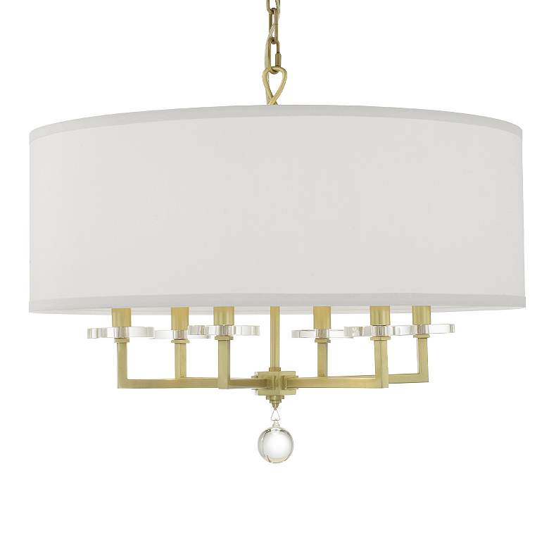 Image 3 Paxton 6 Light Aged Brass Chandelier more views