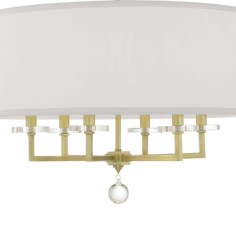 Image 4 Paxton 6 Light Aged Brass Chandelier more views