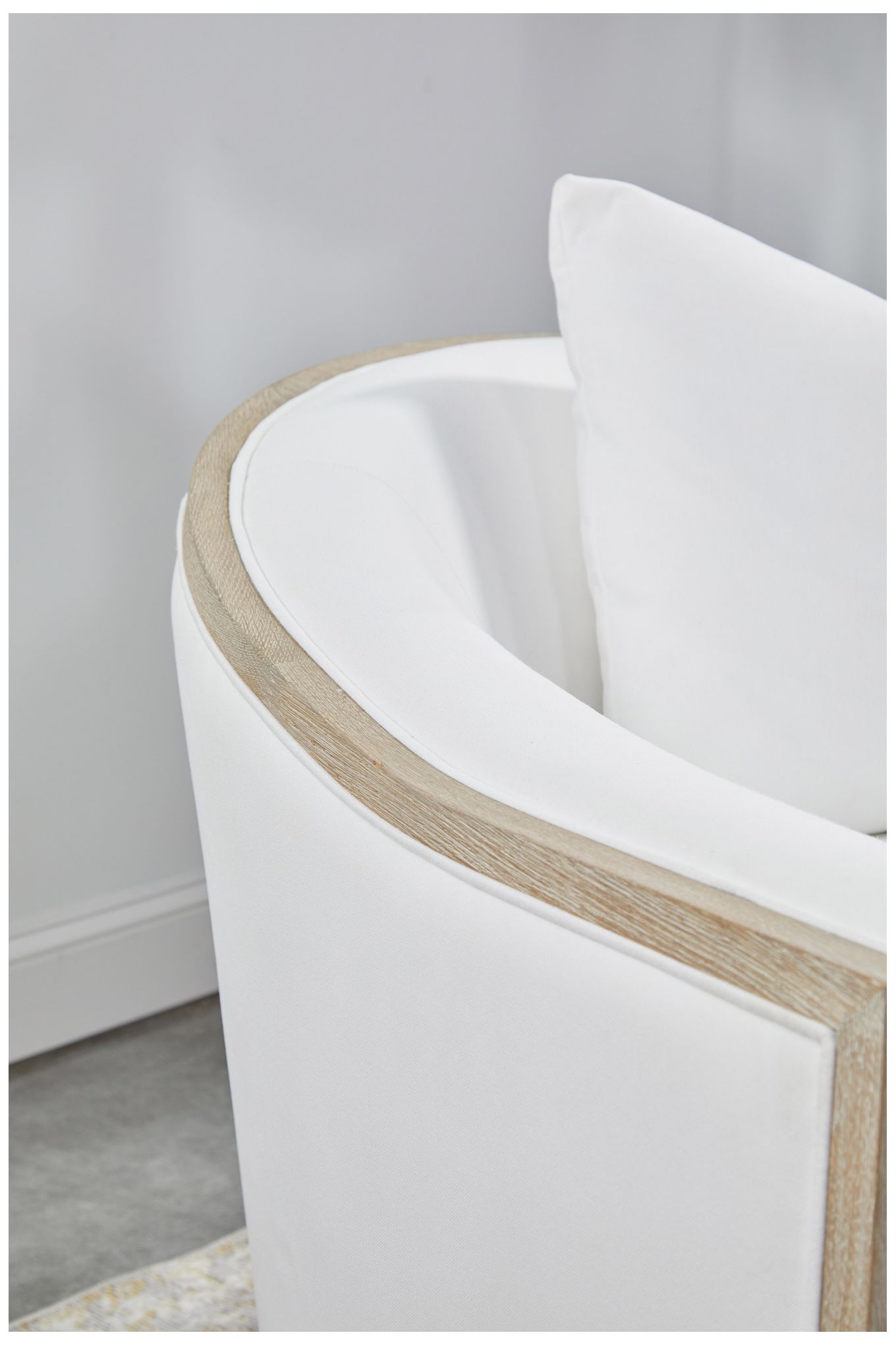 Paxton Swivel Club Chair, LiveSmart Peyton-Pearl, Natural Gray Oak