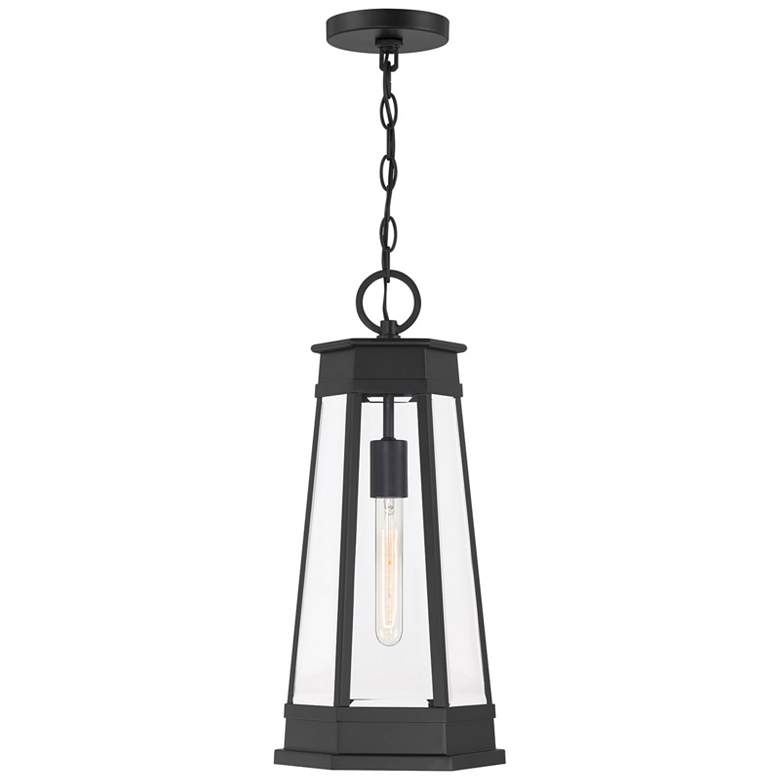 Image 1 Payne 1-Light Outdoor Hanging Lantern in Matte Black