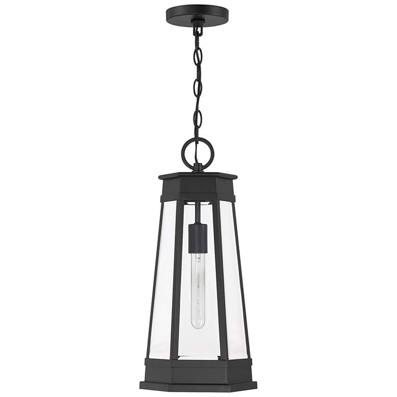 Image 2 Payne 1-Light Outdoor Hanging Lantern in Matte Black more views