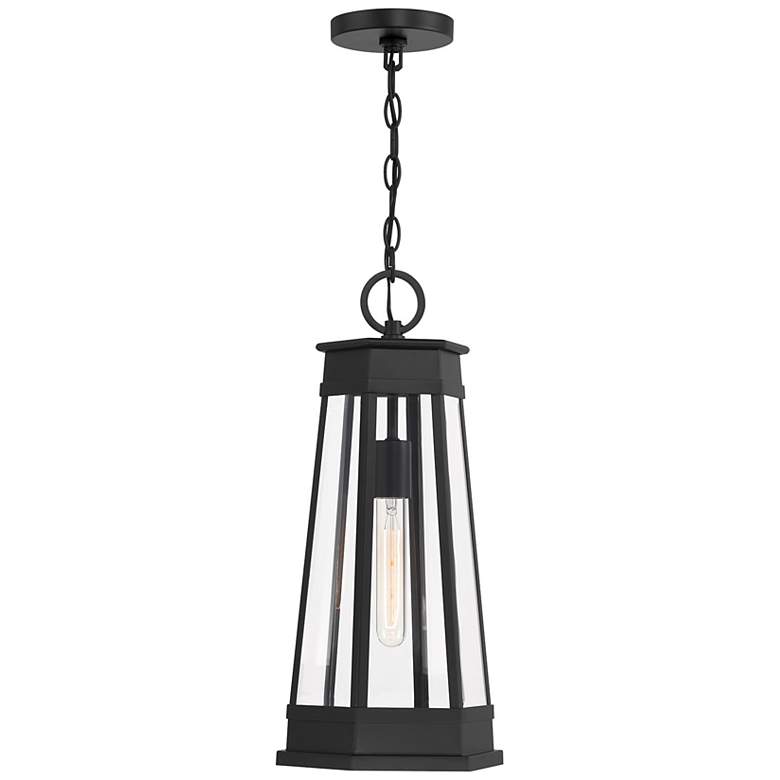 Image 4 Payne 1-Light Outdoor Hanging Lantern in Matte Black more views