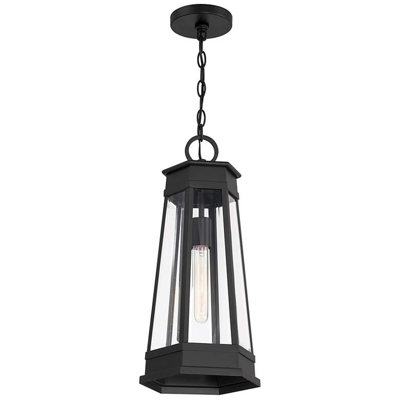 Image 5 Payne 1-Light Outdoor Hanging Lantern in Matte Black more views